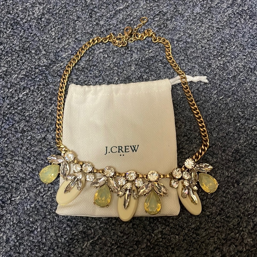 Brand new Jcrew necklace with jewelry bag